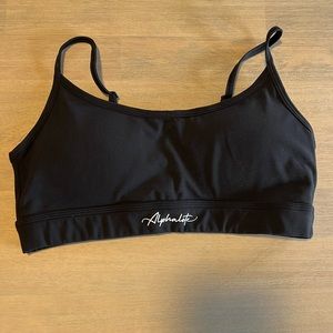 Alphalete Black Surface Limitless Sports Bra